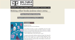 Desktop Screenshot of bigtablepublishing.com